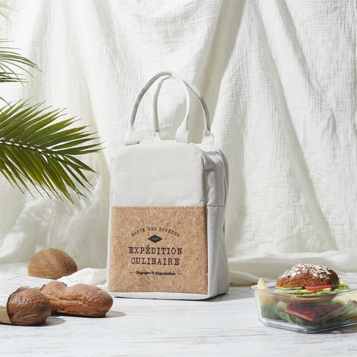 TORBA NA LUNCH Refreshing Cork 5L beżowa termoizolacyjna