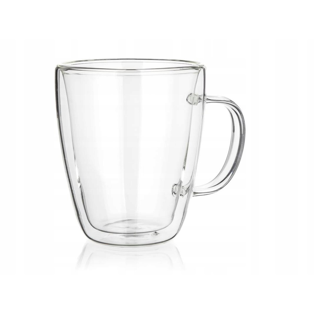 2x SZKLANKA KUBEK termiczna 300 ml podwójna ścianka na kawę herbatę z uchem