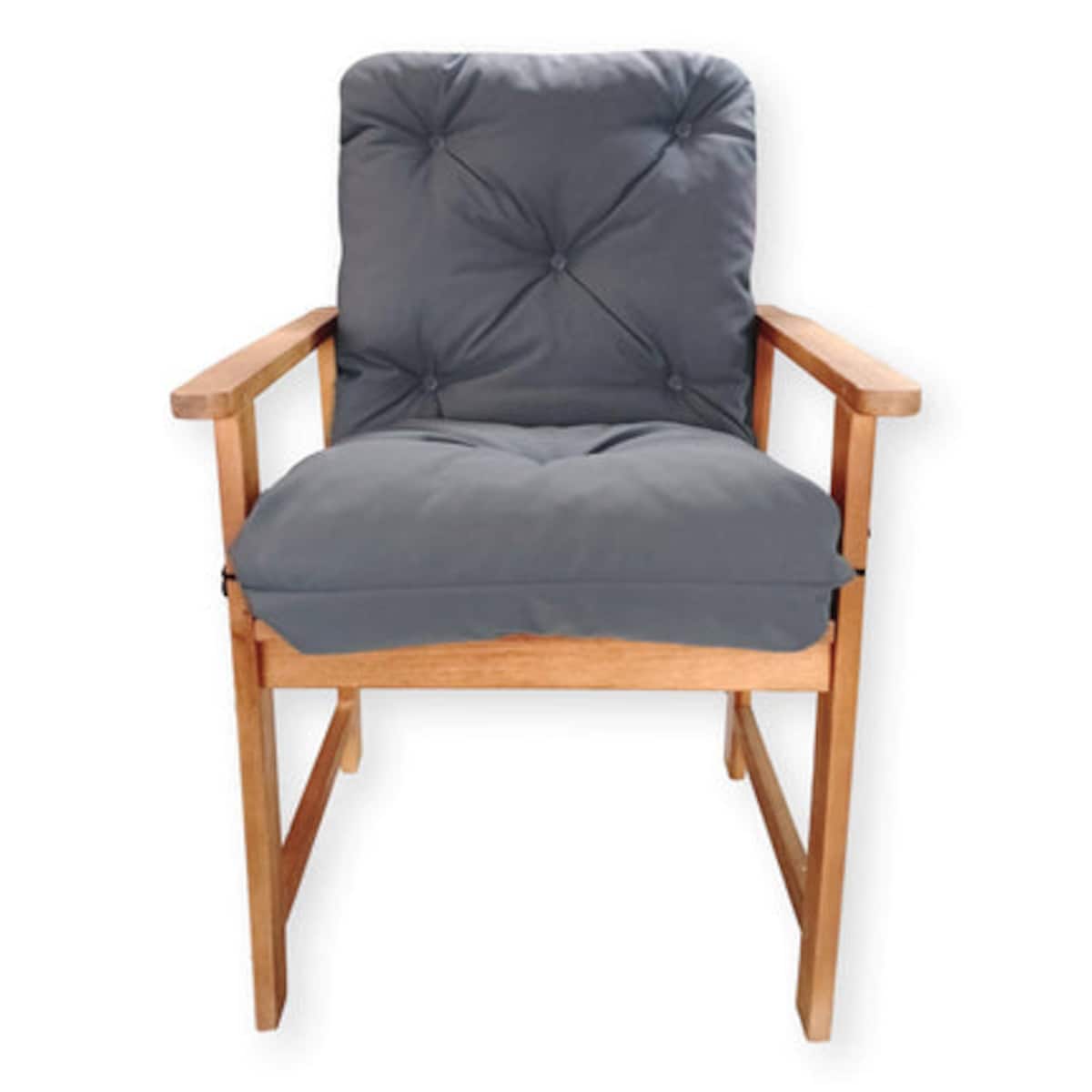 Poduszki na krzesła ogrodowe UV odporne, 50x50x50cm, Grafit