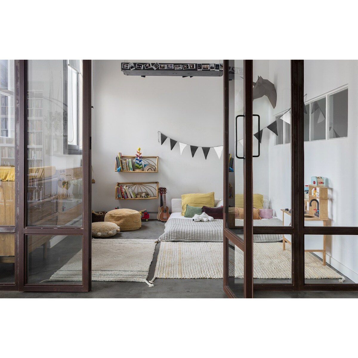 Dywan Bawełniany Twin Vintage Blue 120x160 cm Lorena Canals