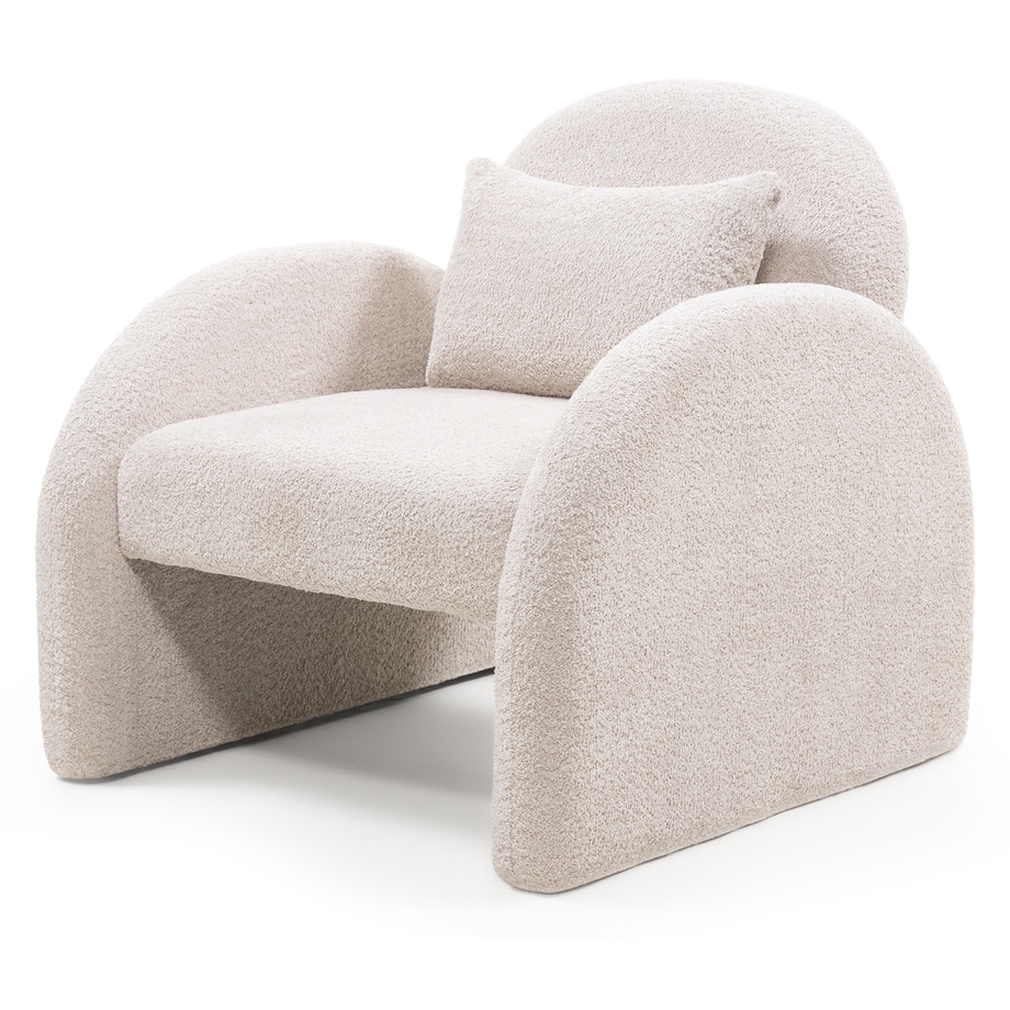 Fotel wypoczynkowy jasnobeżowy Imena