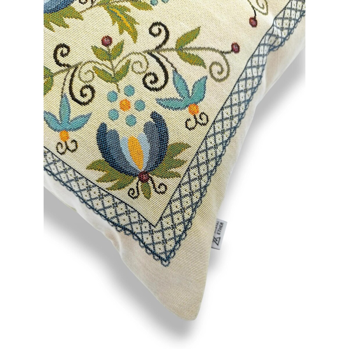 Dwustronna ludowa poduszka gobelinowa 45x45 Legenda