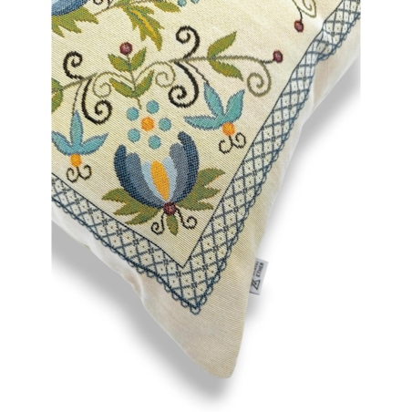 Dwustronna ludowa poduszka gobelinowa 45x45 Legenda