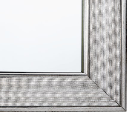 Lustro ścienne BUBRY 50 cm 130 cm Srebrny