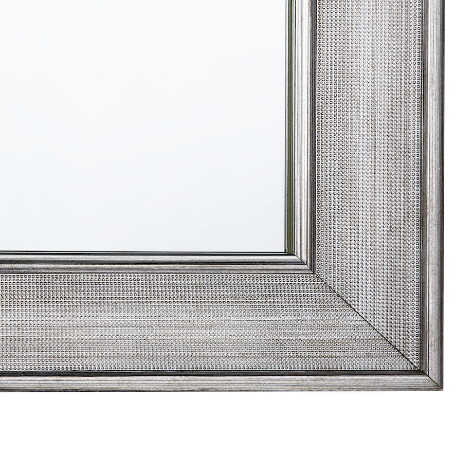 Lustro ścienne BUBRY 50 cm 130 cm Srebrny