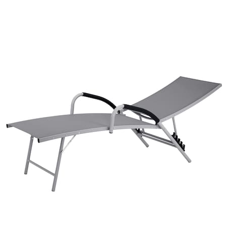Leżanka aluminiowa SKŁADANA ogrodowa regulowana