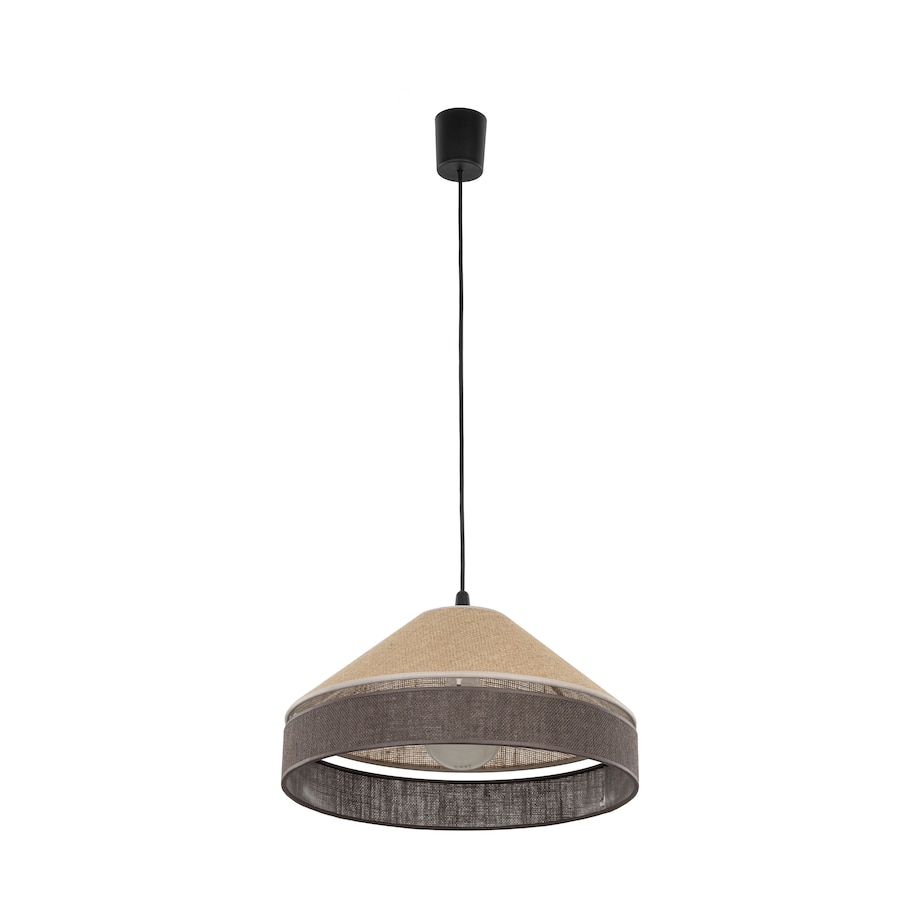 Eliss Black Juta Lampa Wiszaca 1Xe27