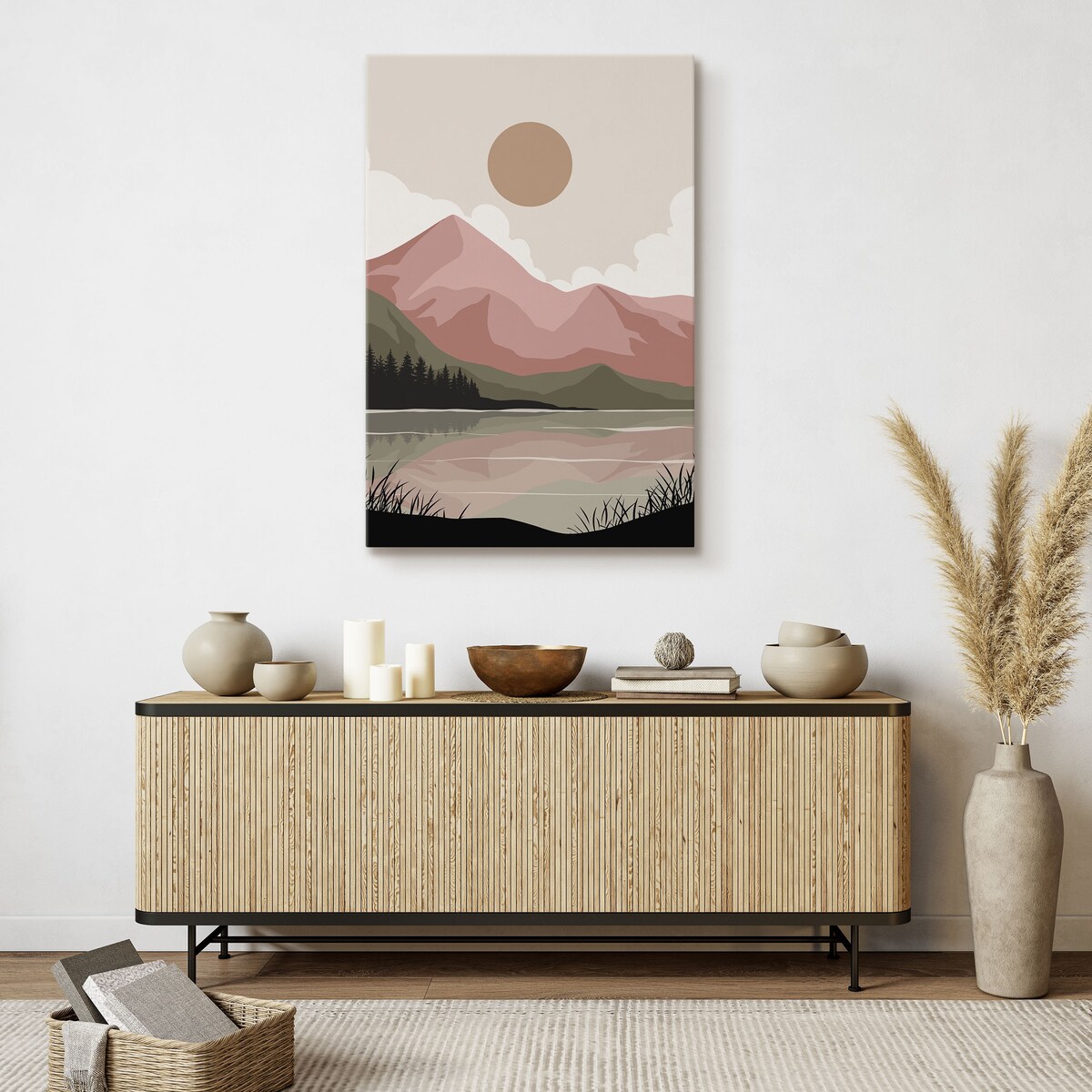 Obraz Górski Akwarelowy Krajobraz 30x40cm