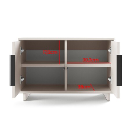 Garderoba Napoli wersja 4 Trinity 18 w kolorze kaszmirowym