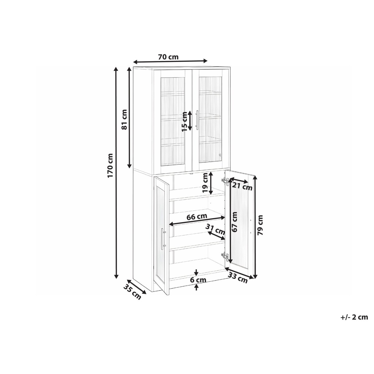 Szafka na buty GRIFFITH Z LED Biały