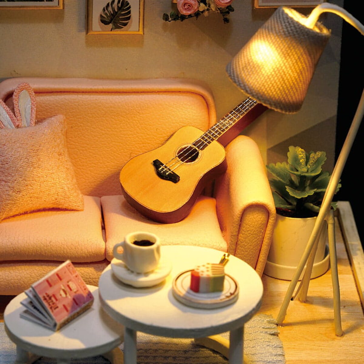 Miniaturowy domek - Popołudnie z gitarą