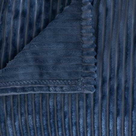 Narzuta teksturowana, granatowa, 220x240 cm Arum granatowa