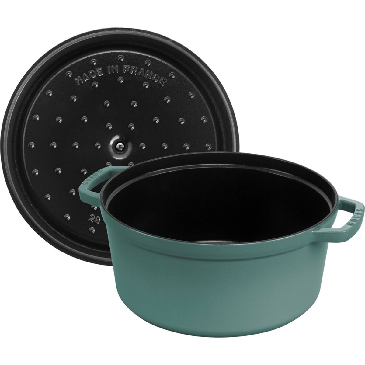 Garnek żeliwny okrągły Staub - 6.7 ltr, Eukaliptusowy