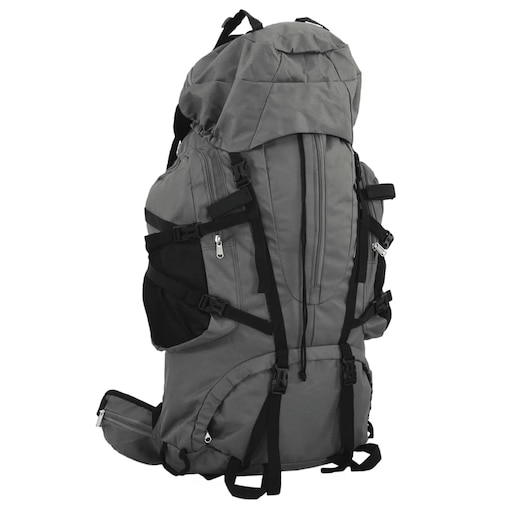 vidaXL Plecak turystyczny, szary, 80 L, tkanina Oxford