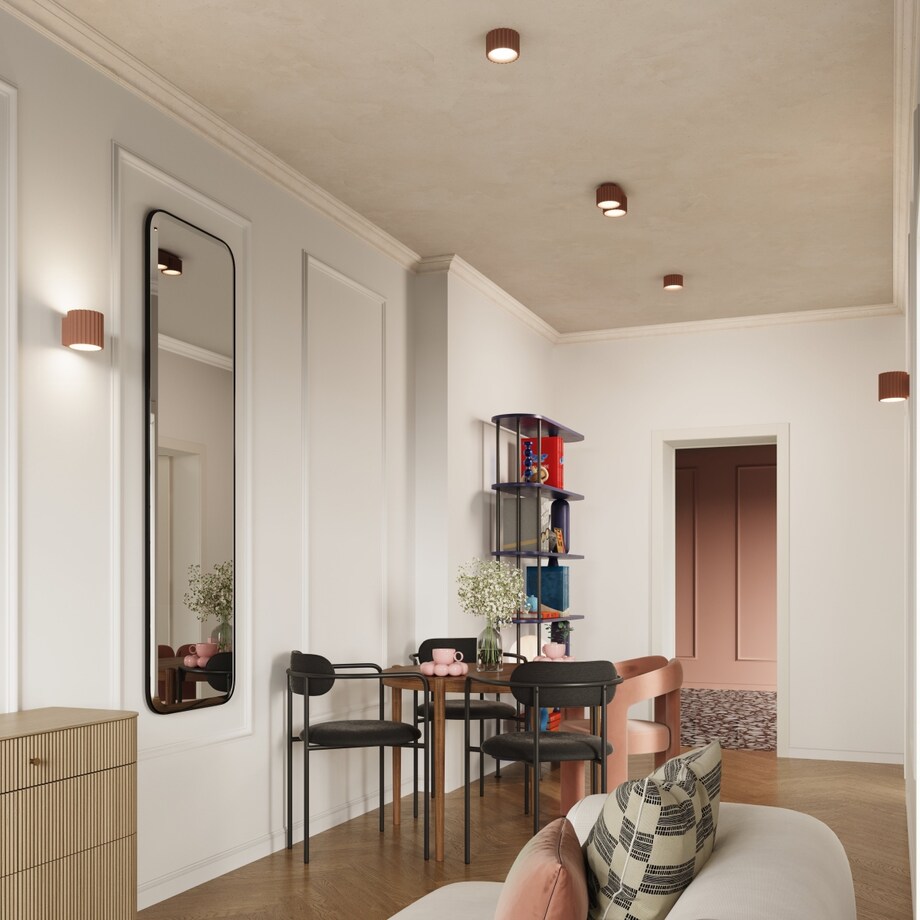 Plafon AURA 1 mocca Gx53