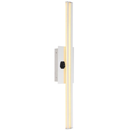 Listwa LAMPA ścienna VIGGO 41499C Globo łazienkowy kinkiet LED 18W 3000K metalowy IP44 chrom