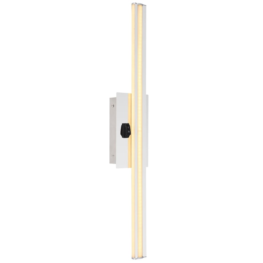 Listwa LAMPA ścienna VIGGO 41499C Globo łazienkowy kinkiet LED 18W 3000K metalowy IP44 chrom