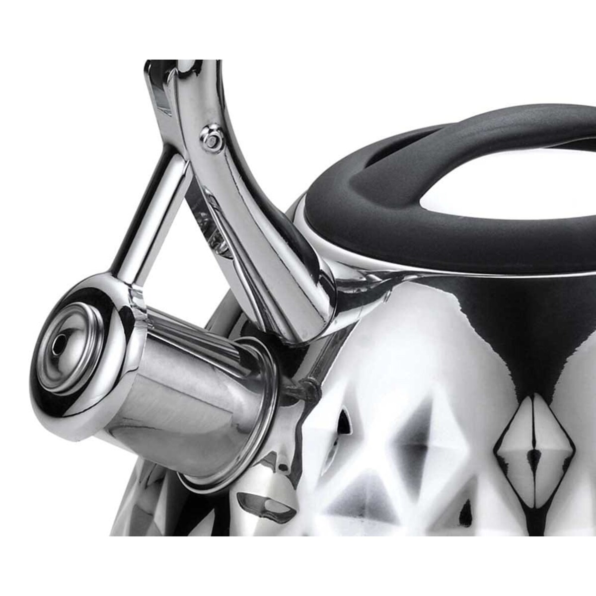 Czajnik stalowy z gwizdkiem na gaz indukcję srebrny Diamond KLAUSBERG 3.0L