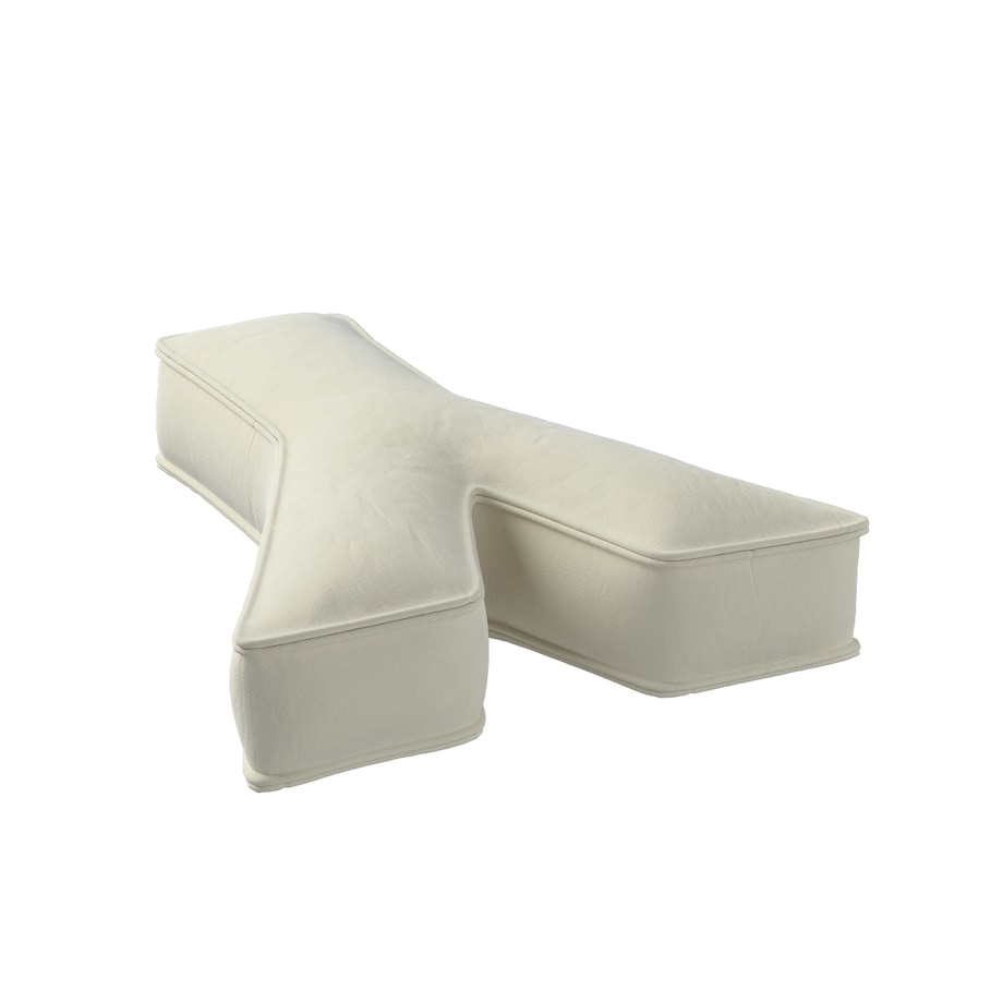 Poduszka literka Y, śmietankowa biel, 35x40cm, Posh Velvet