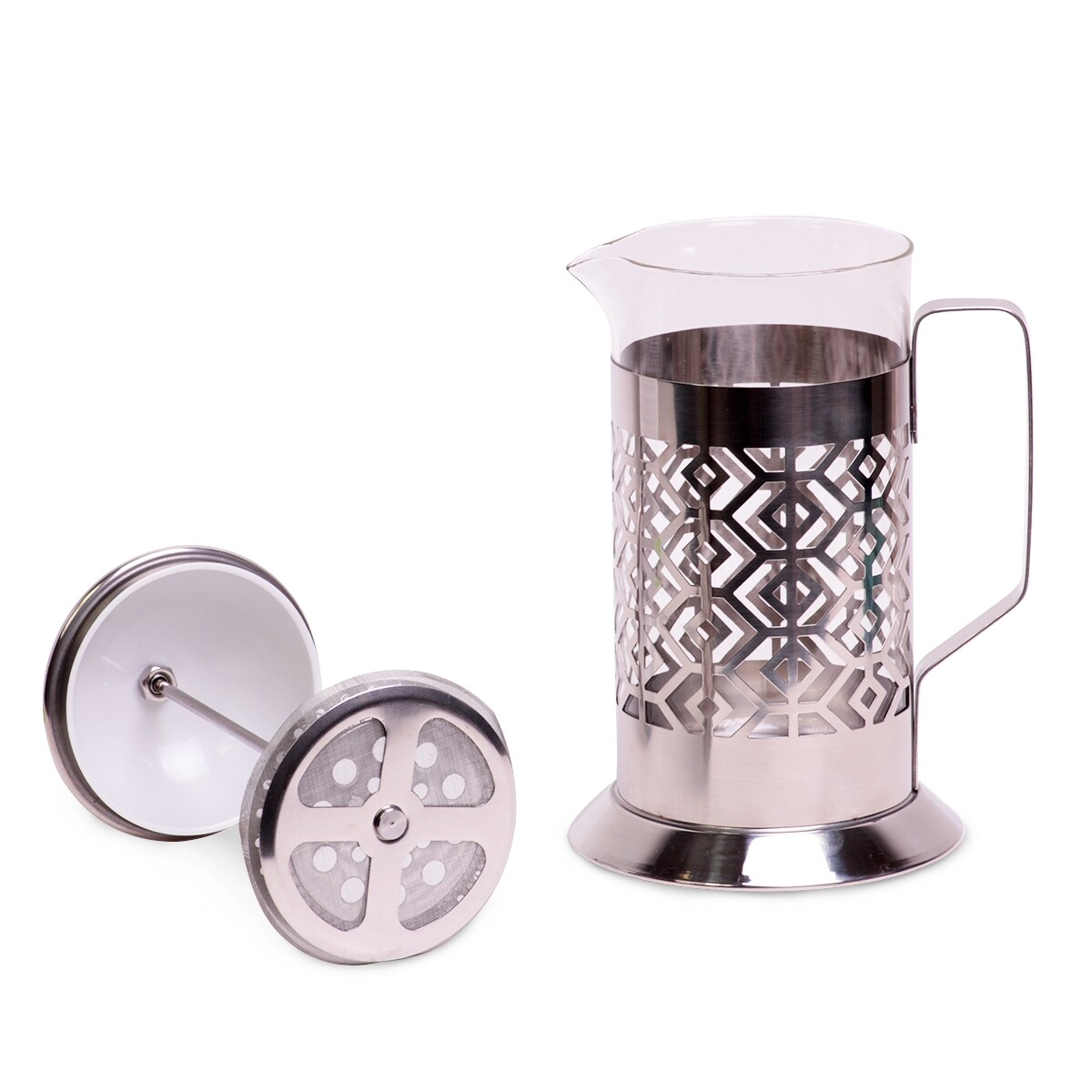 Zaparzacz szklany do herbaty kawy 1L tłokowy french press KAMILLE