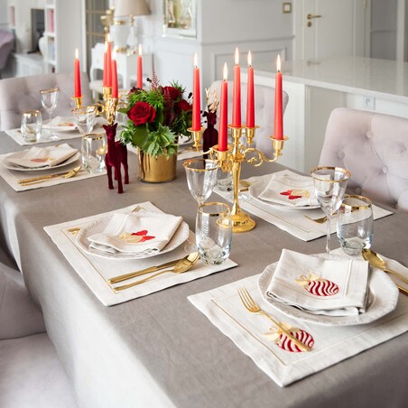 Serwetki Christmas Bauble Mirha - 4 sztuki