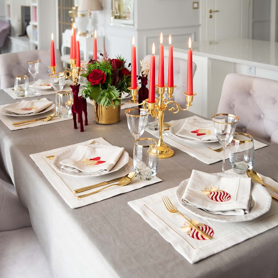 Serwetki Christmas Bauble Mirha - 4 sztuki