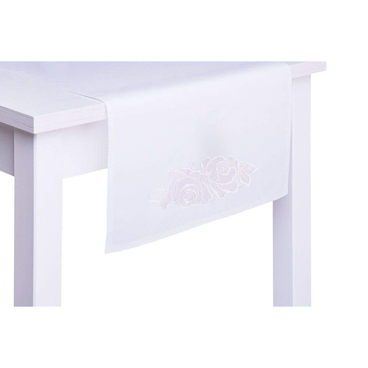 Konsimo ROSUM Bieżnik plamoodporny, biały