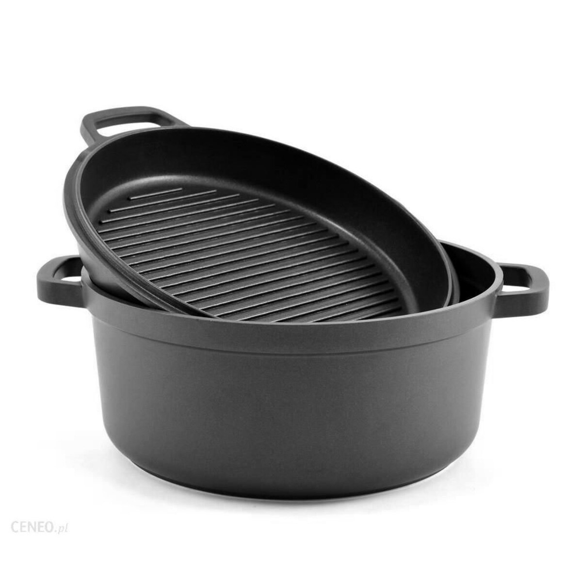 Maestro garnek z patelnią grillową 3.3l 24cm MR4124