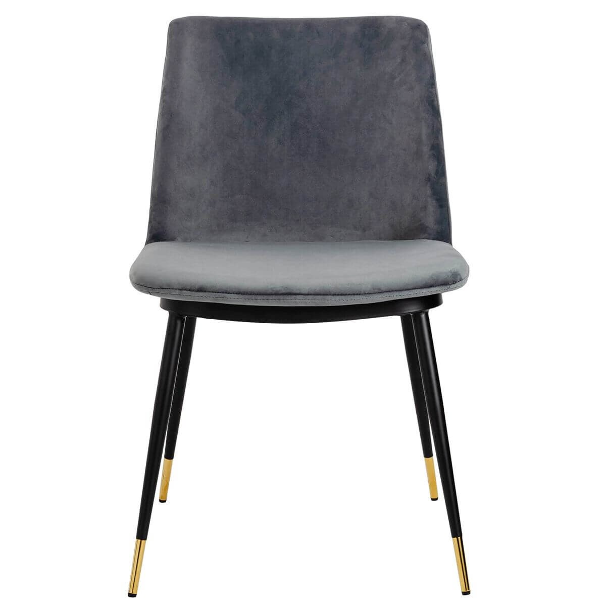 Welurowe krzesło jadalniane Diego KH1201100122.DKGREY King Home ciemnoszare