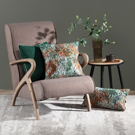 Zestaw poduszek do salonu Impressio green, 43x43/45x45/47x28 cm