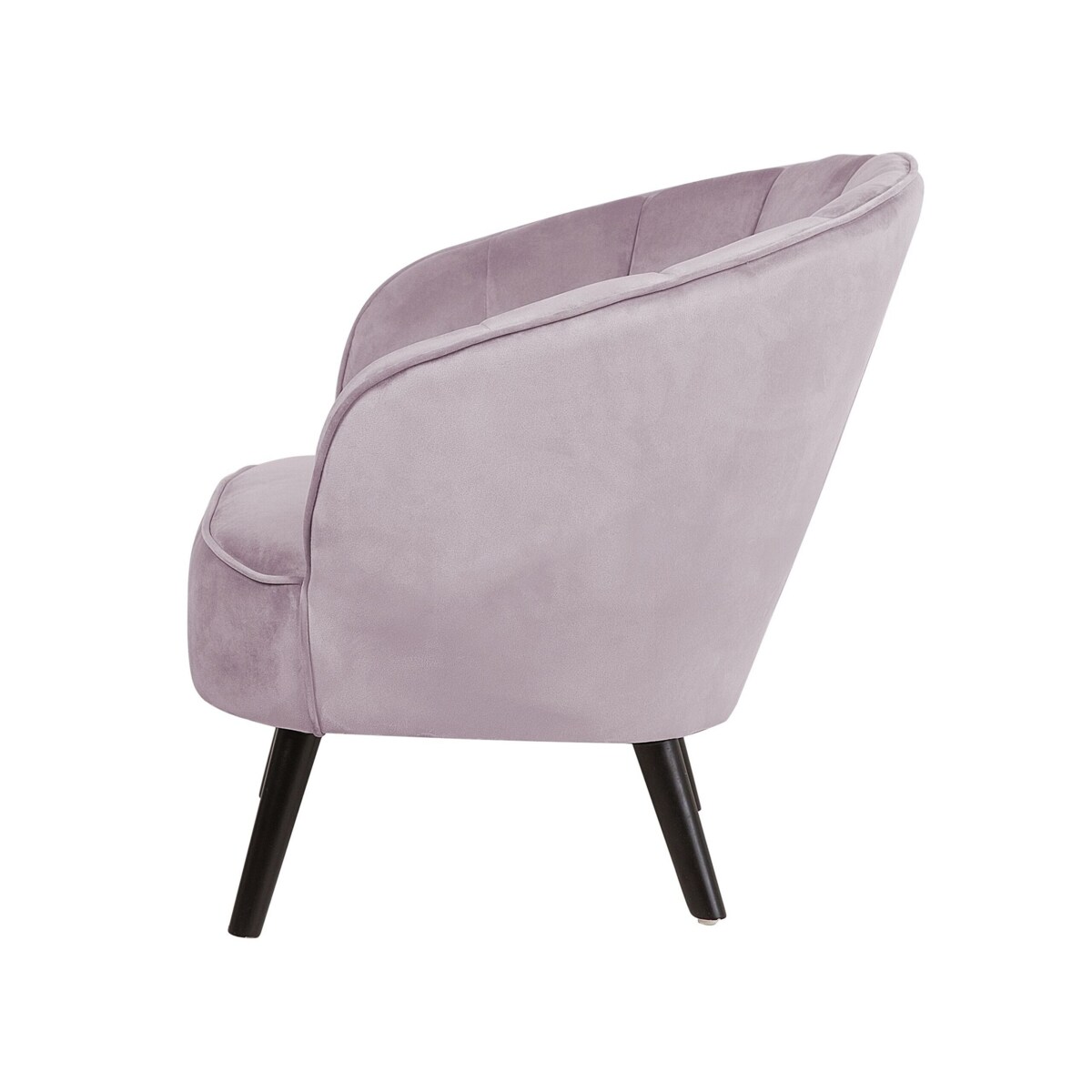 Fotel welurowy różowy DALA