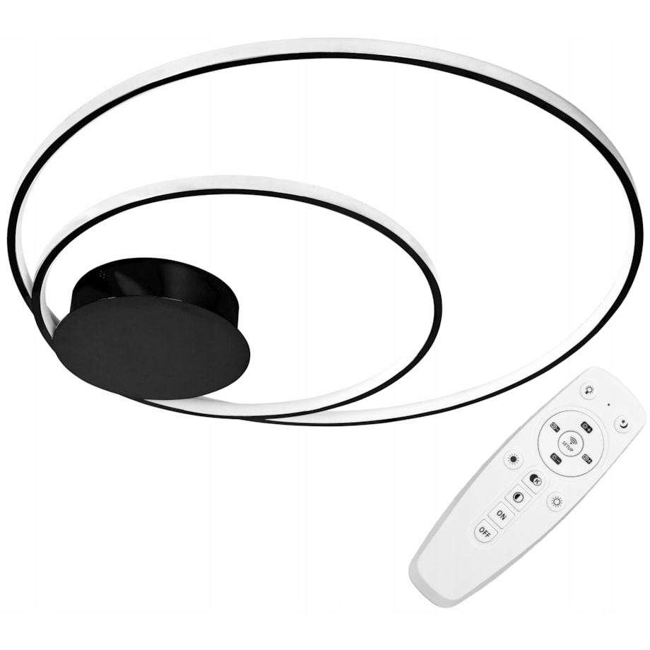 Lampa Sufitowa Plafon Led Black Pilot Okrągła