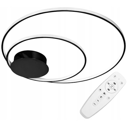 Lampa Sufitowa Plafon Led Black Pilot Okrągła