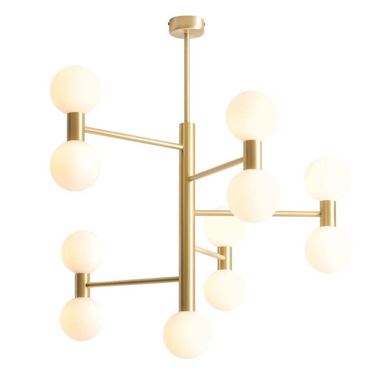 Kulisty żyrandol do salonu Flare 1134PL_W40 Aldex szklany balls mosiądz