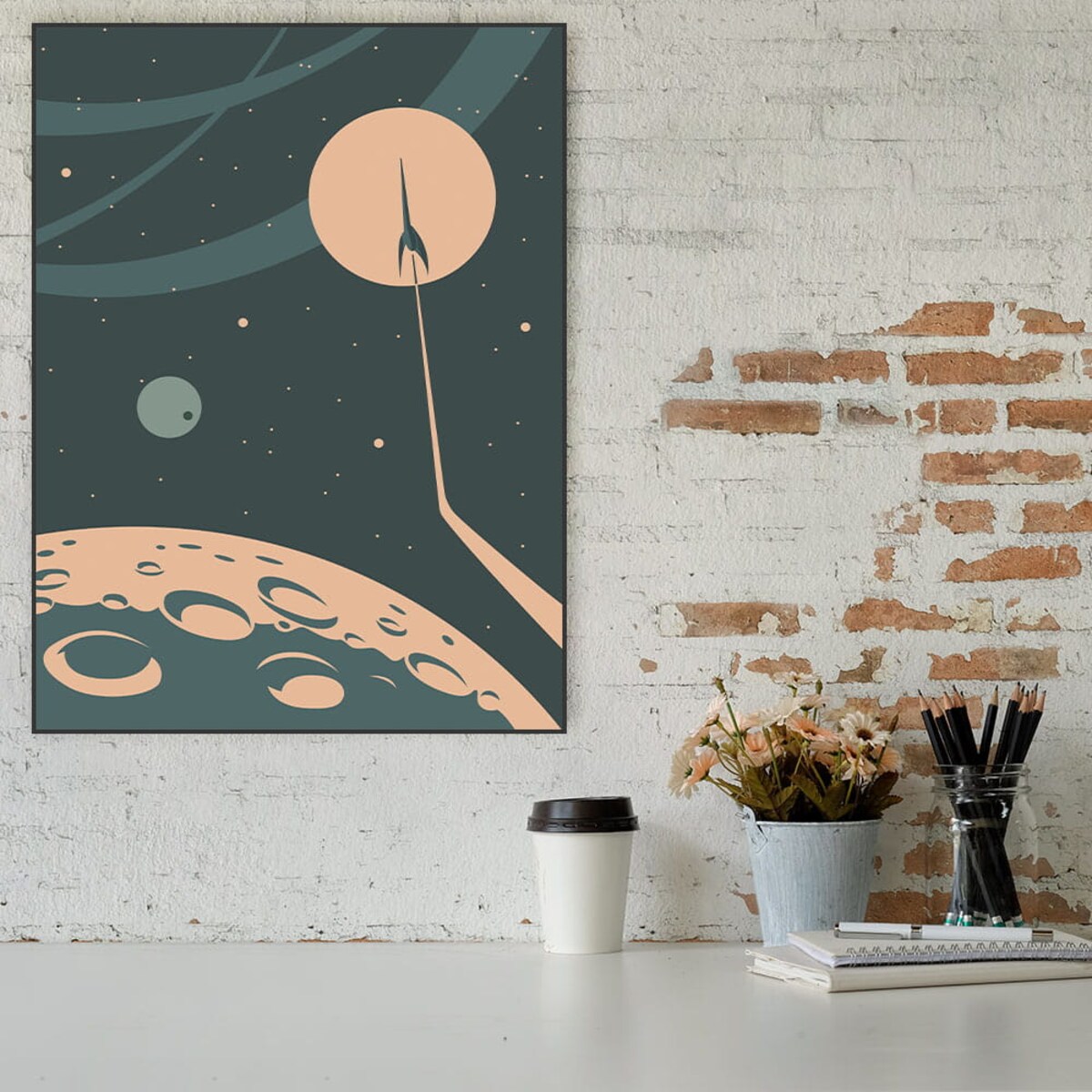 plakat space mission 1 30x40 cm