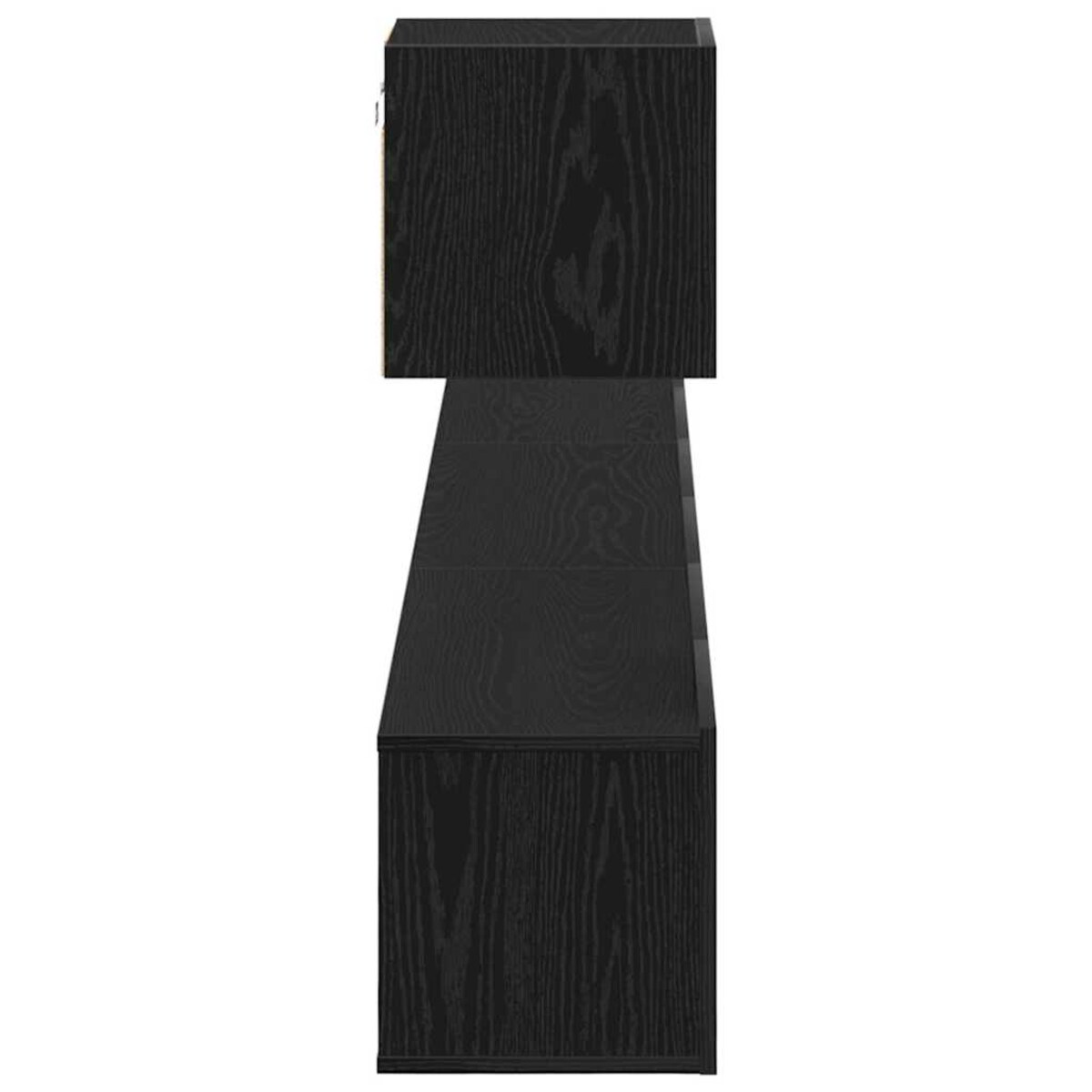 vidaXL Zestaw szafek RTV 4 pcs Czarny dąb 80 x 30 x 30 cm