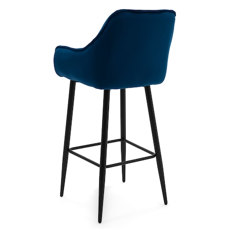 Hoker tapicerowany welurowy do salonu jadalni barowy glamour SIENA