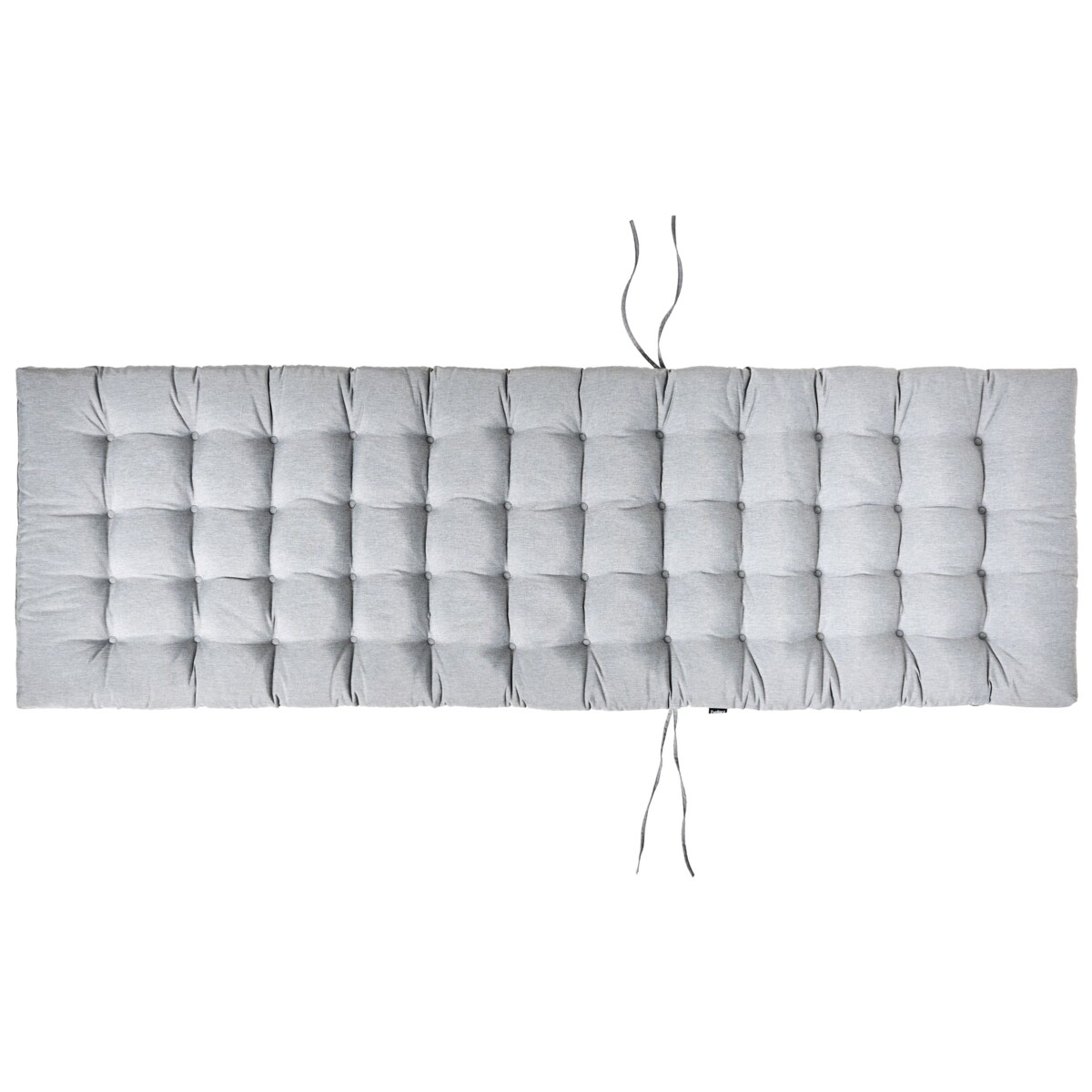 Leżak ogrodowy z poduszką CESANA PREMIUM Drewno akacjowe Szary