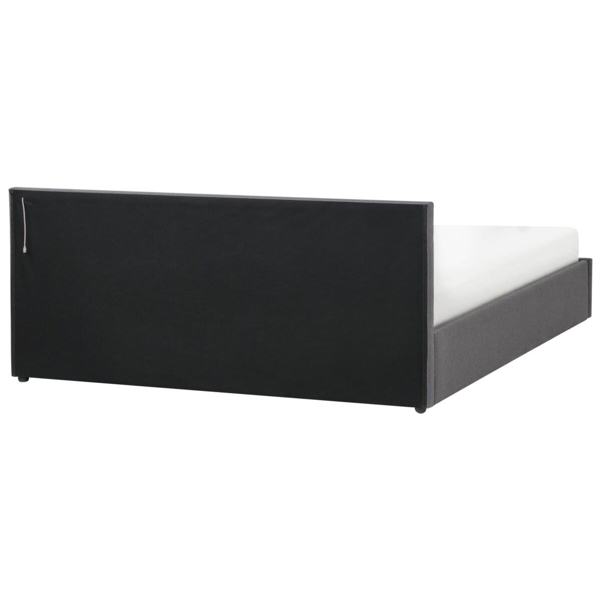 Łóżko LED z pojemnikiem ARMELLE 180 x 200 cm Ciemnoszary