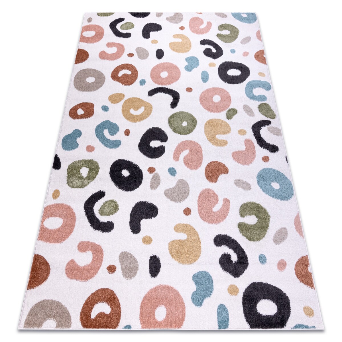 Dywan FUN Spots dla dzieci, plamki krem 120x170 cm
