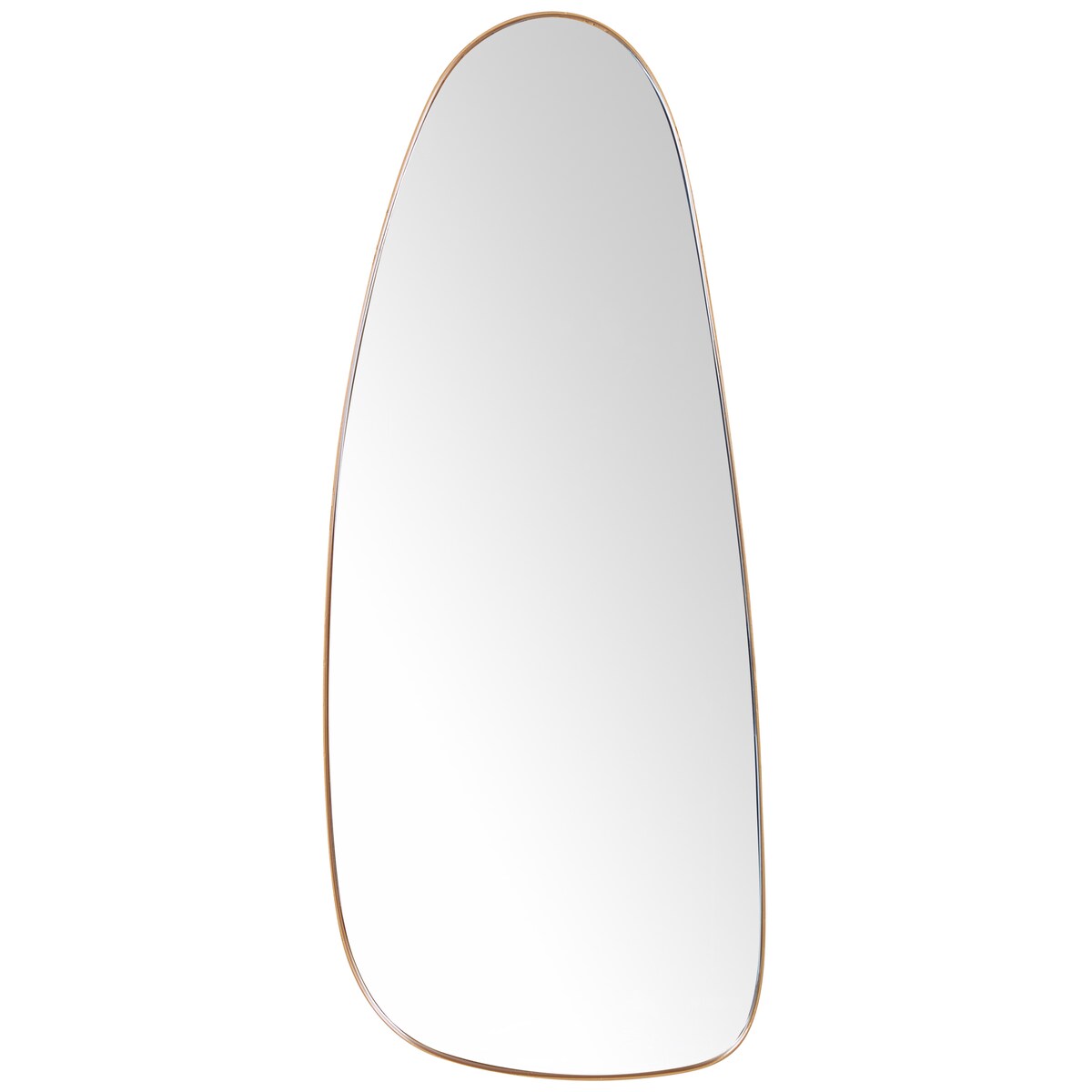 Lustro ścienne CERGY 39 cm 95 cm Metal Złoty
