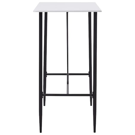 vidaXL Stolik barowy, biały, 120 x 60 x 110 cm, MDF