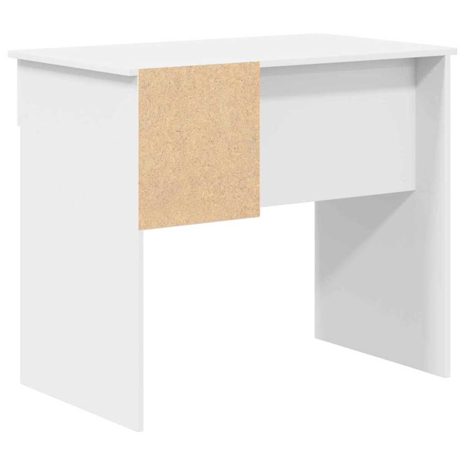 vidaXL Biurko z półką Biały 90 x 49.5 x 75 cm Materiał drewnopochodny