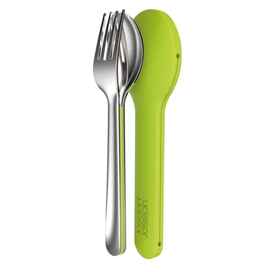 Zestaw sztućców podróżnych w etui zielony GoEat, Joseph Joseph