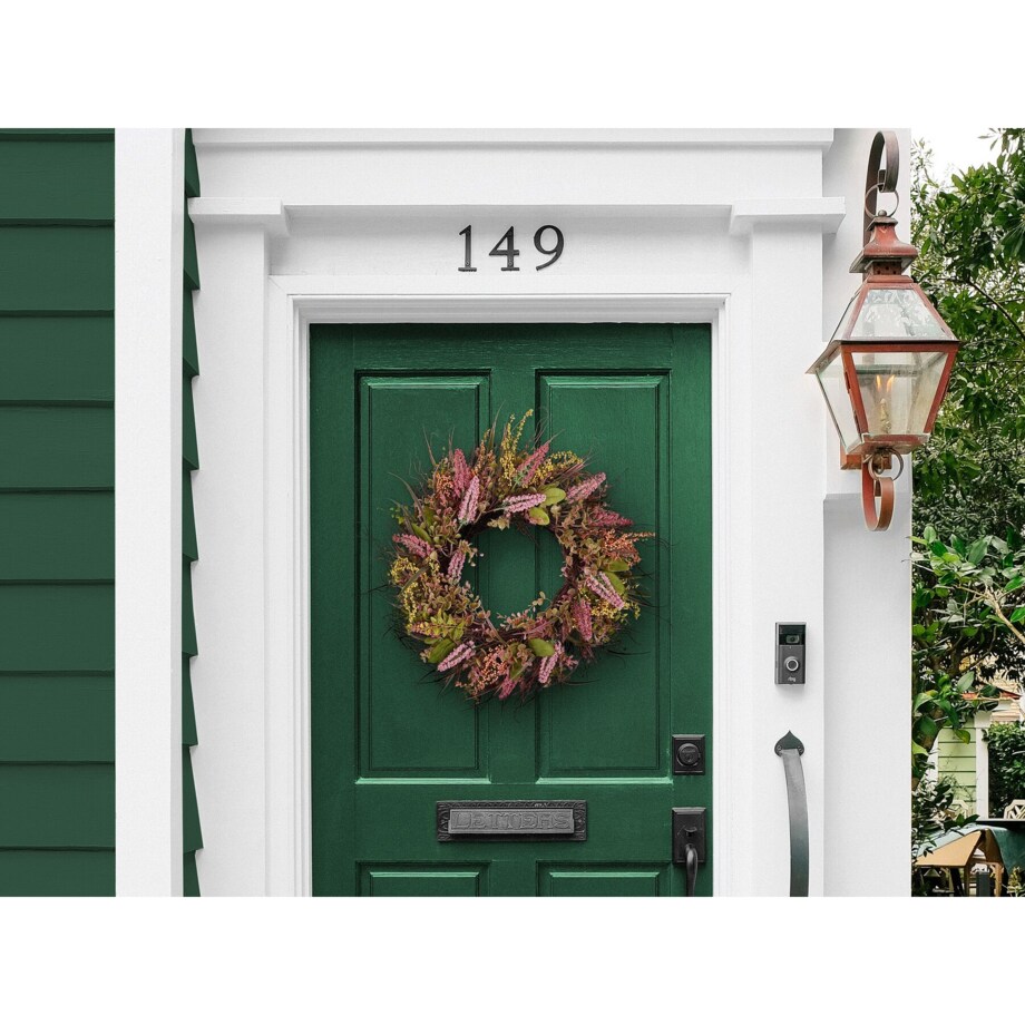 Wianek na drzwi ø 50 cm różowo-zielony GUANCHA