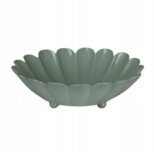 PATERA METALOWA na owoce zielona śr. 16cm