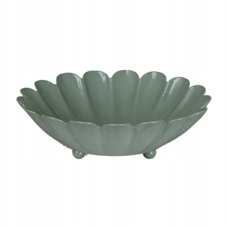 PATERA METALOWA na owoce zielona śr. 16cm