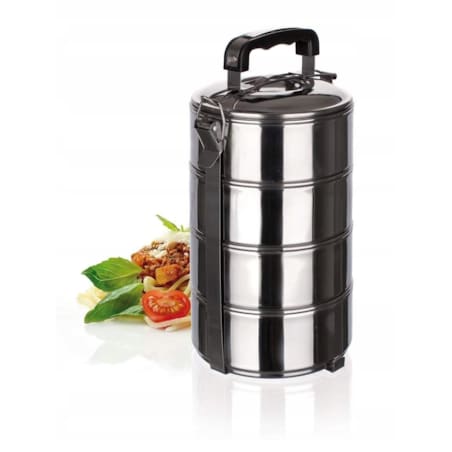 POJEMNIK MISKI NA JEDZENIE do przenoszenia żywności obiadowy 4 części