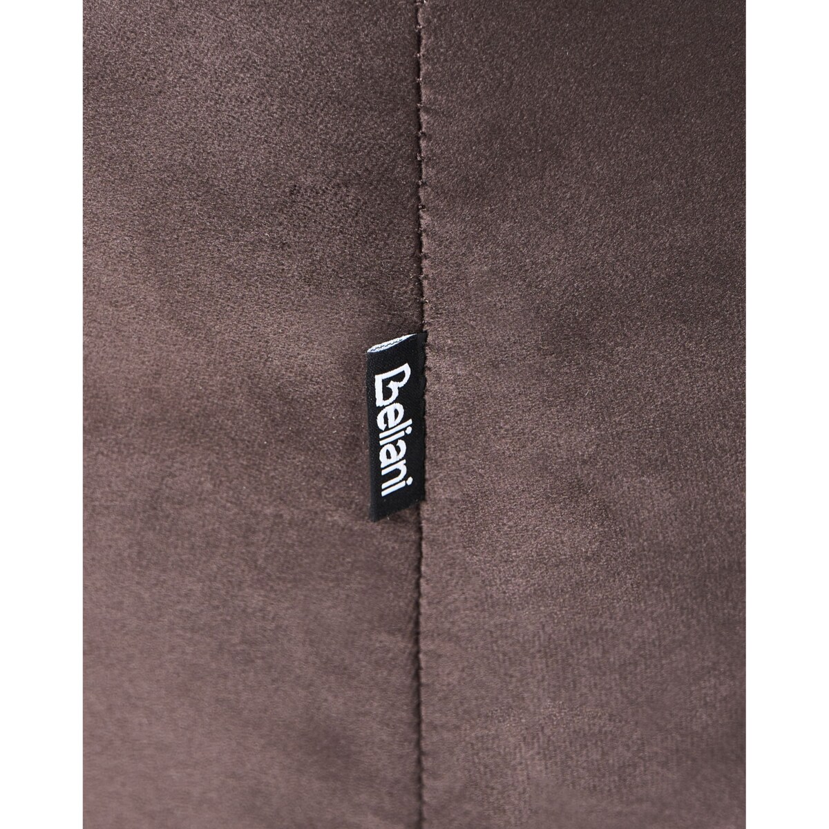 Fotel LEIREN Welur Ciemnobrązowy