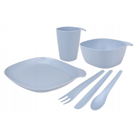 KOMPLET NA PIKNIK kemping grill naczynia dla 1osob